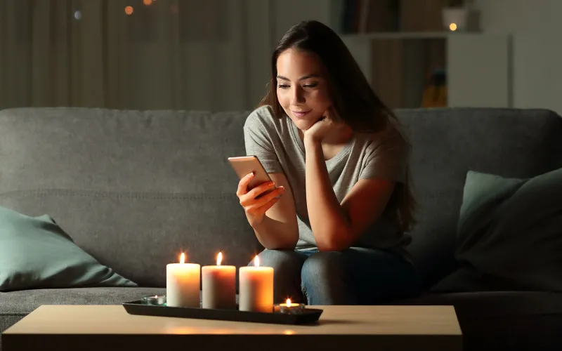 Woman on smartphone