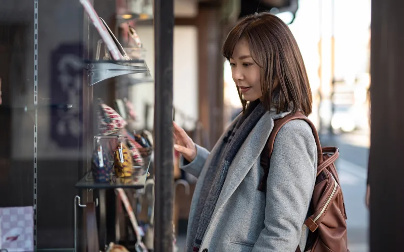Woman shopping