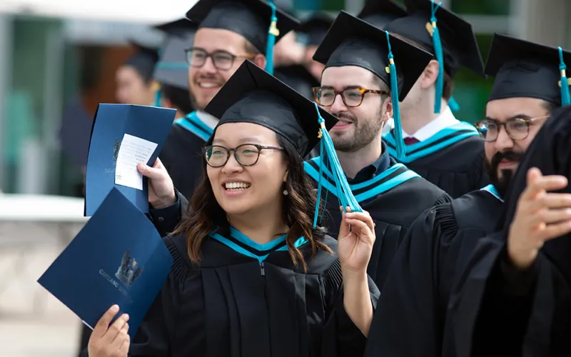 Capilano University students graduating