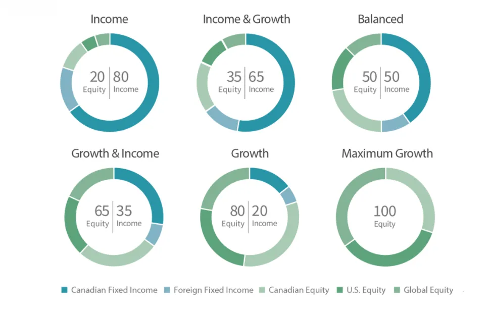 Robo advice portfolio options
