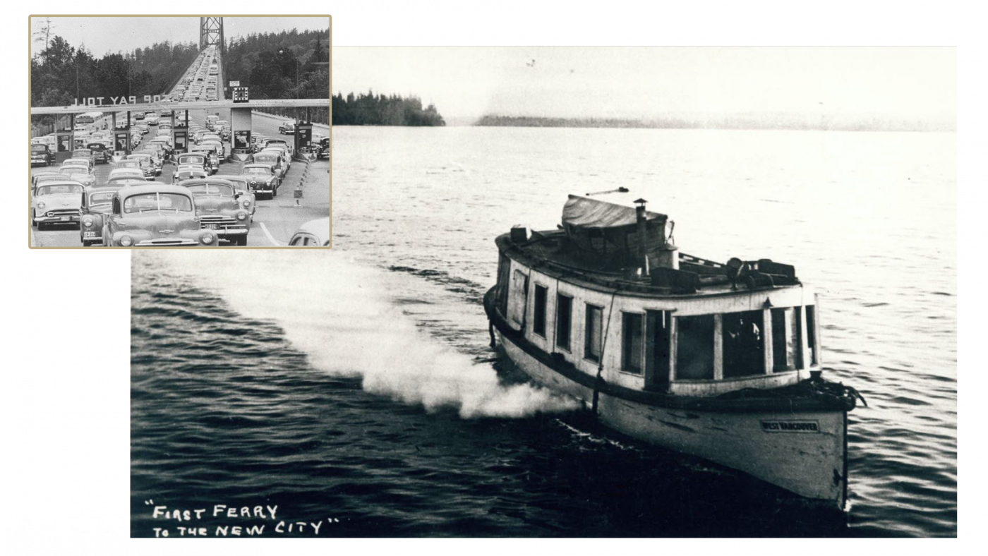 Ferry to North Shore in 1950