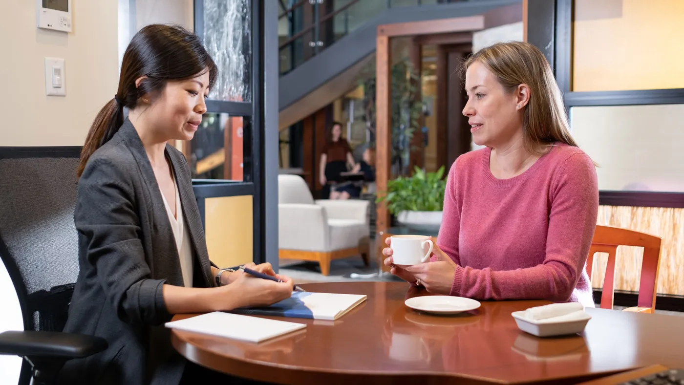 Client meeting with their financial advisor