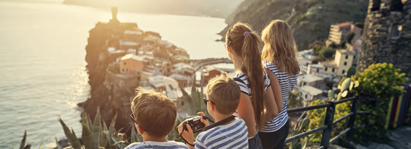 Family on holiday