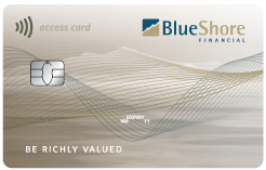 BlueShore Financial's business client debit / access card
