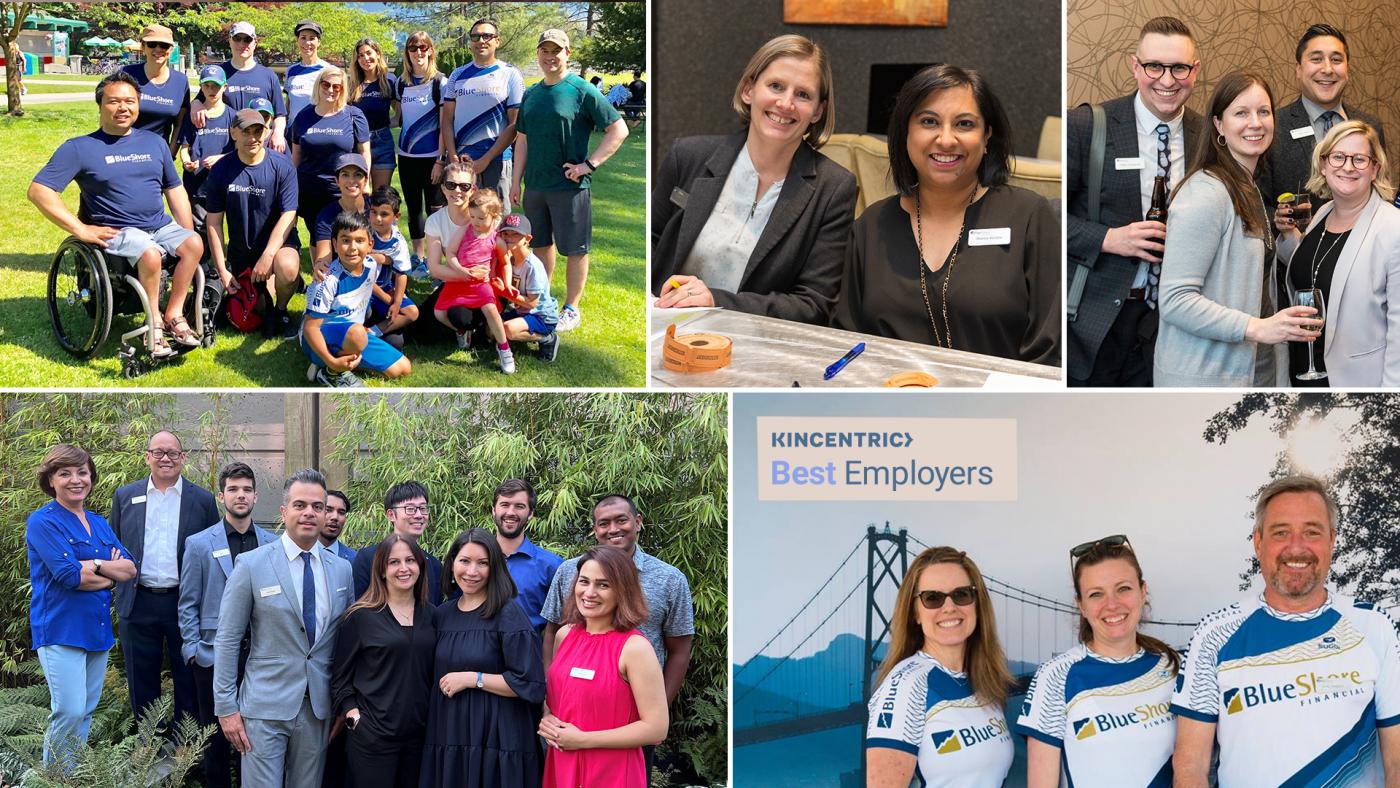 BlueShore Best Employers Award collage of images