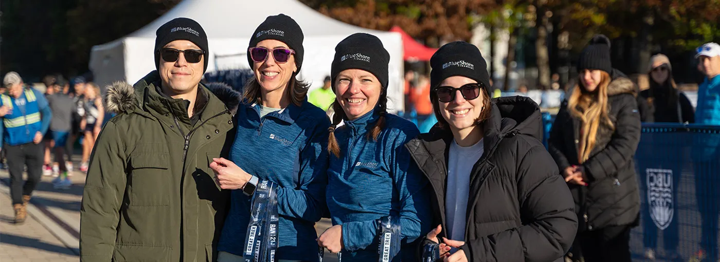 BlueShore employees at the Great Trek run