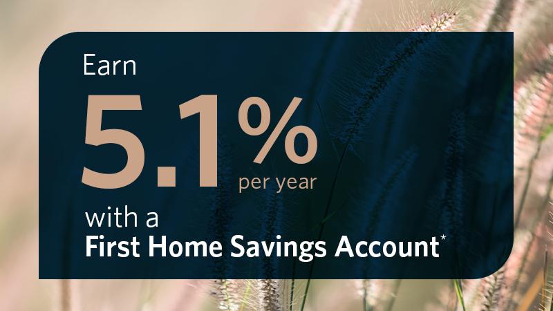 5.1% First Home Savings Bundle Offer Rate Image