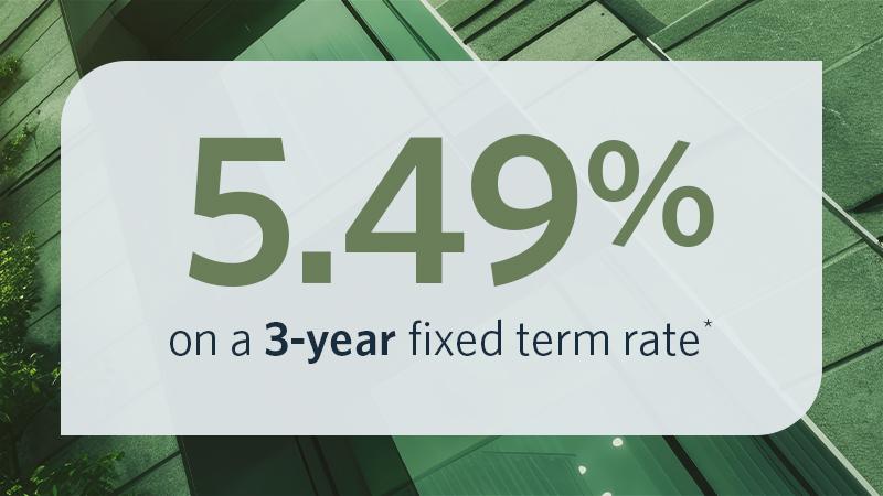 Featured 3 Year Mortgage Rate Image - 5.49%