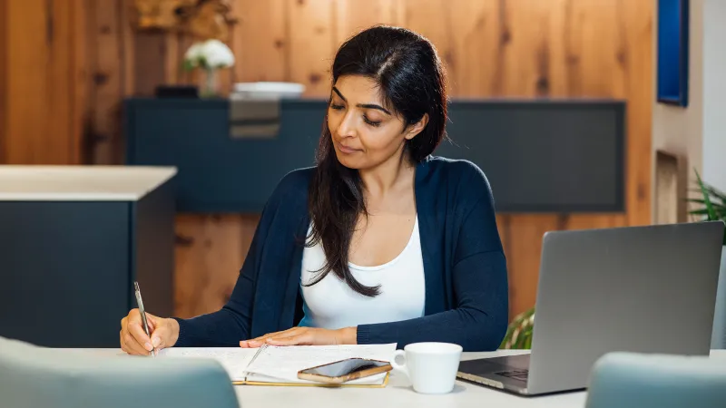 Businesswoman working in office