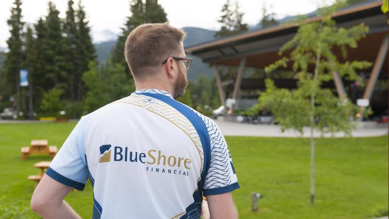 BlueShore employee attending a run