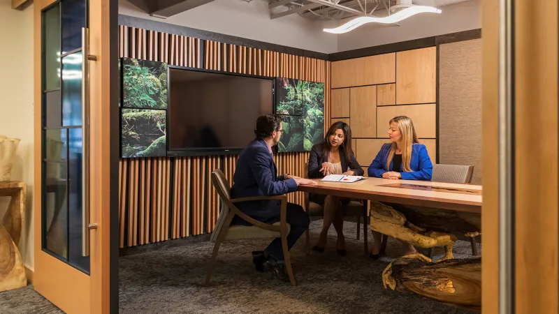 Clients meeting advisor