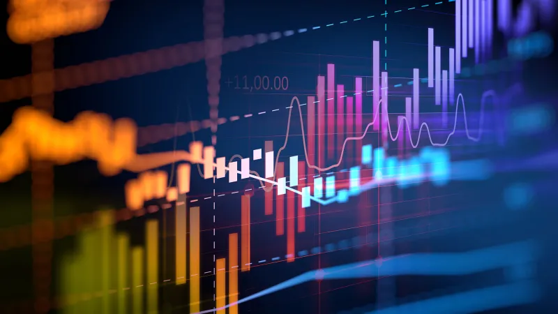 Stock report on monitor